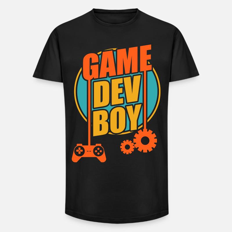 Game Developer Boy - Long Fit Men's T-Shirt - black