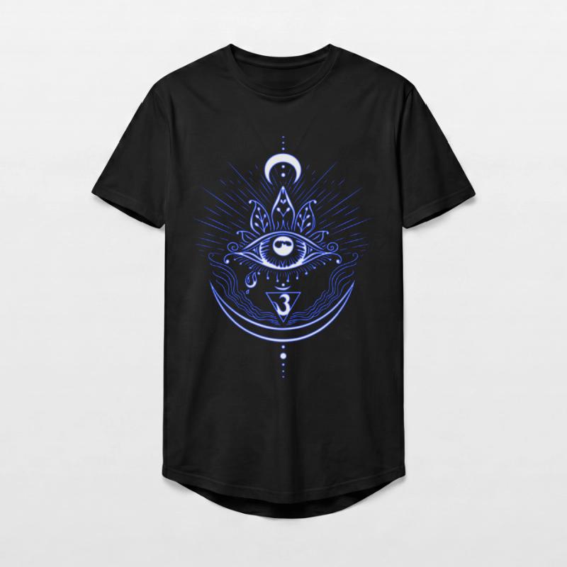 Third Eye Chakra Symbol Third Eye Long Fit Men's T-Shirt