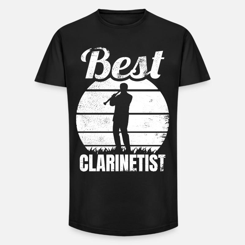 Bester Klarinettist - Long Fit Männer T-Shirt - Schwarz