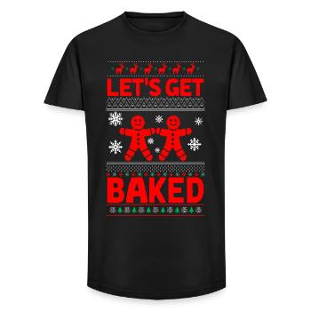 Gingerbread Man | gingerbread man - Long Fit Men's T-Shirt - black - Front - AI Model Male 185 light (185cm)