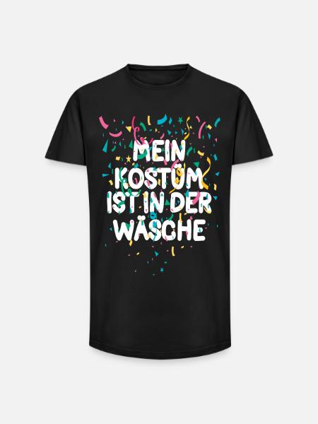 My Custom is on guard - Long Fit Men's T-Shirt - black
