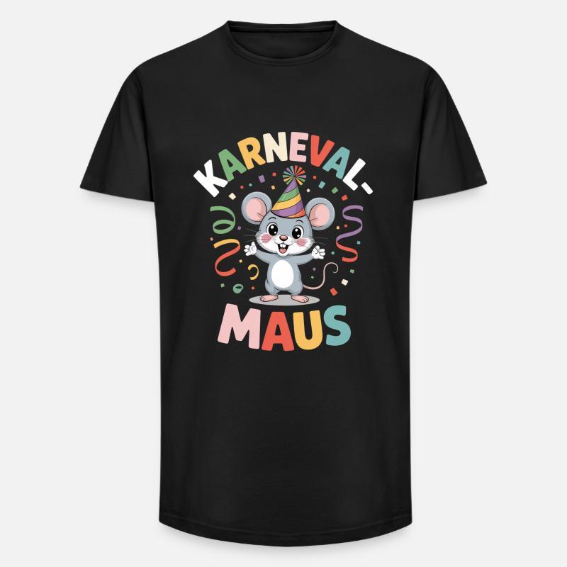 Carnival Mouse Cologne Carnival Mouse - Long Fit Men's T-Shirt - black