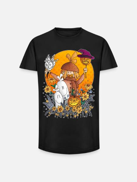 Ugo - the pumpkin parade / - Long Fit Men's T-Shirt - black