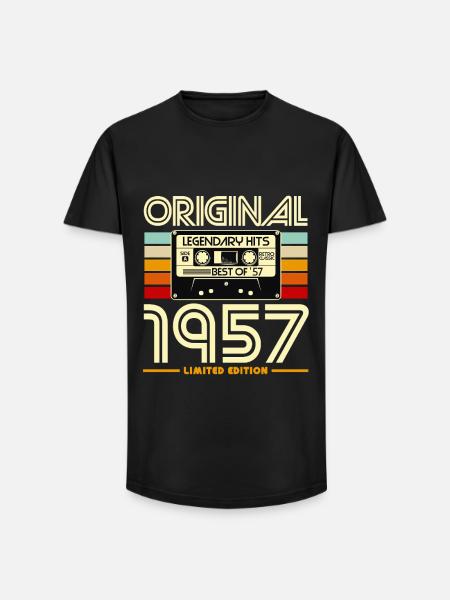 Original 1957 Limited Edition - Long Fit Men's T-Shirt - black