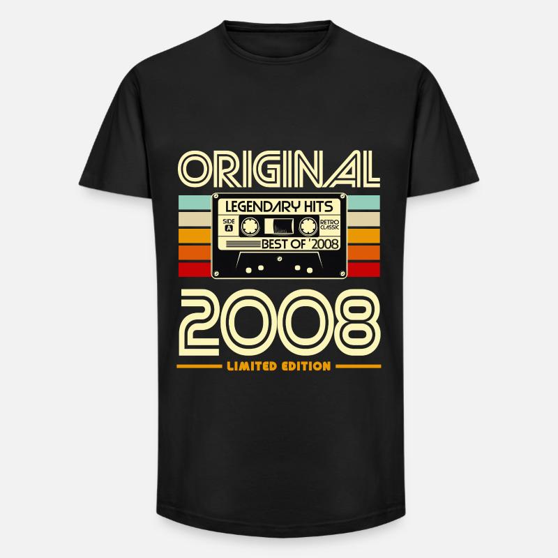 Original Cassette 2008 Legend Hits - T-shirt coupe longue homme - noir