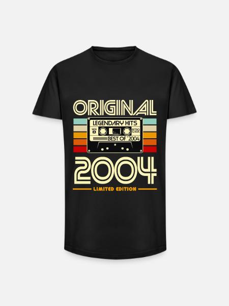 Original 2004 Limited Cassette - Long Fit Men's T-Shirt - black