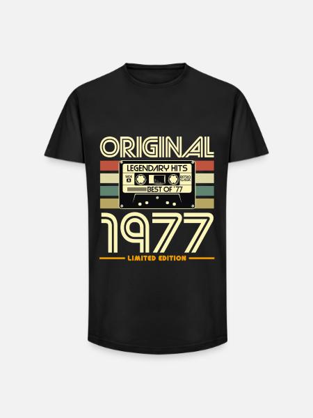 Original 1977 Limited Edition - Long Fit Men's T-Shirt - black