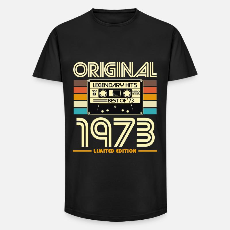 Original 1973 – Begrenzte Retro-Hits - Long Fit Männer T-Shirt - Schwarz
