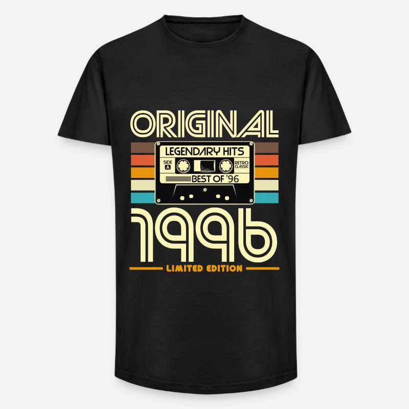 Originalkassette Retro von 1996 - Long Fit Männer T-Shirt - Schwarz