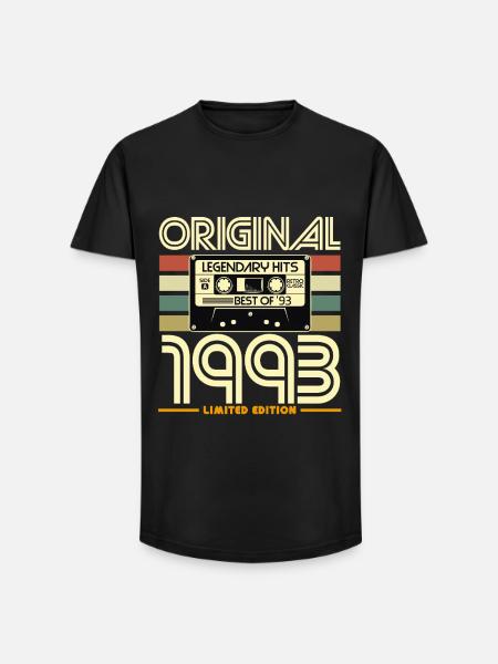 1993 Retro Hits Limited Edition - Long Fit Men's T-Shirt - black