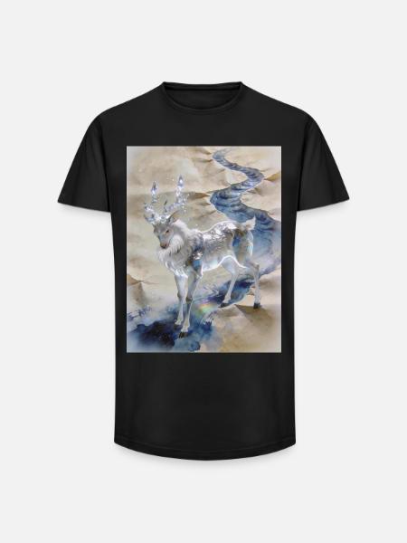The Original Ocean: Fuzhu – Absolute - Long Fit Men's T-Shirt - black