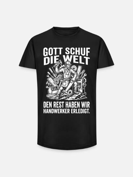 Stolzer Handwerker Beruf Geschenk Handwerk - Long Fit Männer T-Shirt - Schwarz