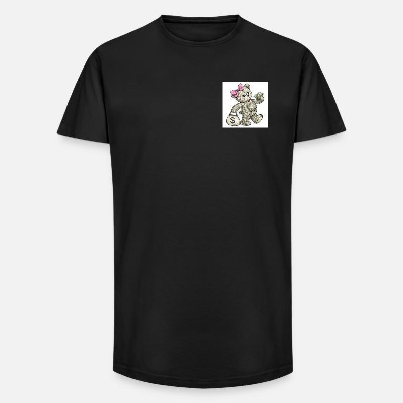 8d2916a348f8bb9dbc2e95bc656aa867 - Long Fit Männer T-Shirt - Schwarz