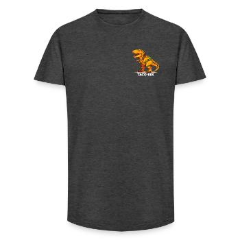 T-Rex Taco-Dino - Long Fit Männer T-Shirt - Anthrazit - Vorne - AI Model Male 185 light (185cm)
