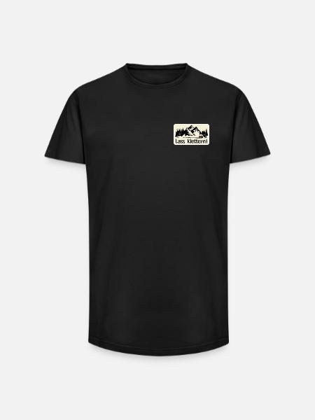 HOBBY KLETTERN BERGE - Long Fit Männer T-Shirt - Schwarz