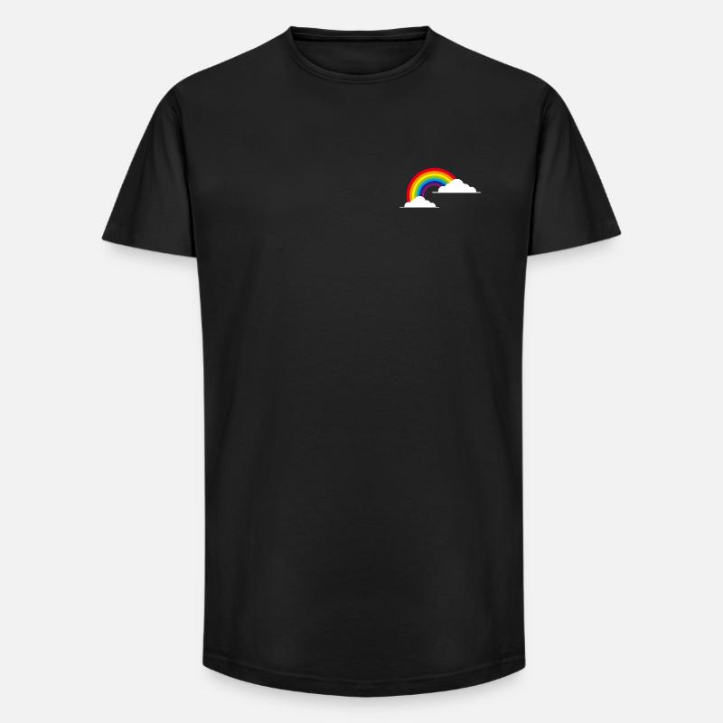 rainbow - Long Fit Männer T-Shirt - Schwarz