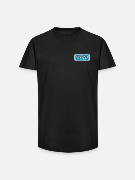 Year 1993 - Year 93 - LETTERING - Long Fit Men's T-Shirt - black