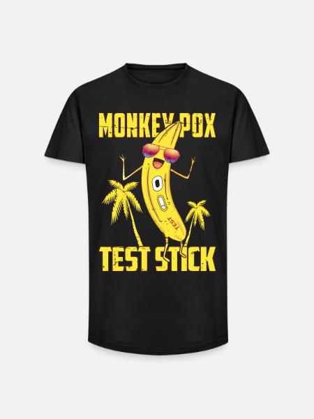Monkey pox test sticks - Long Fit Men's T-Shirt - black