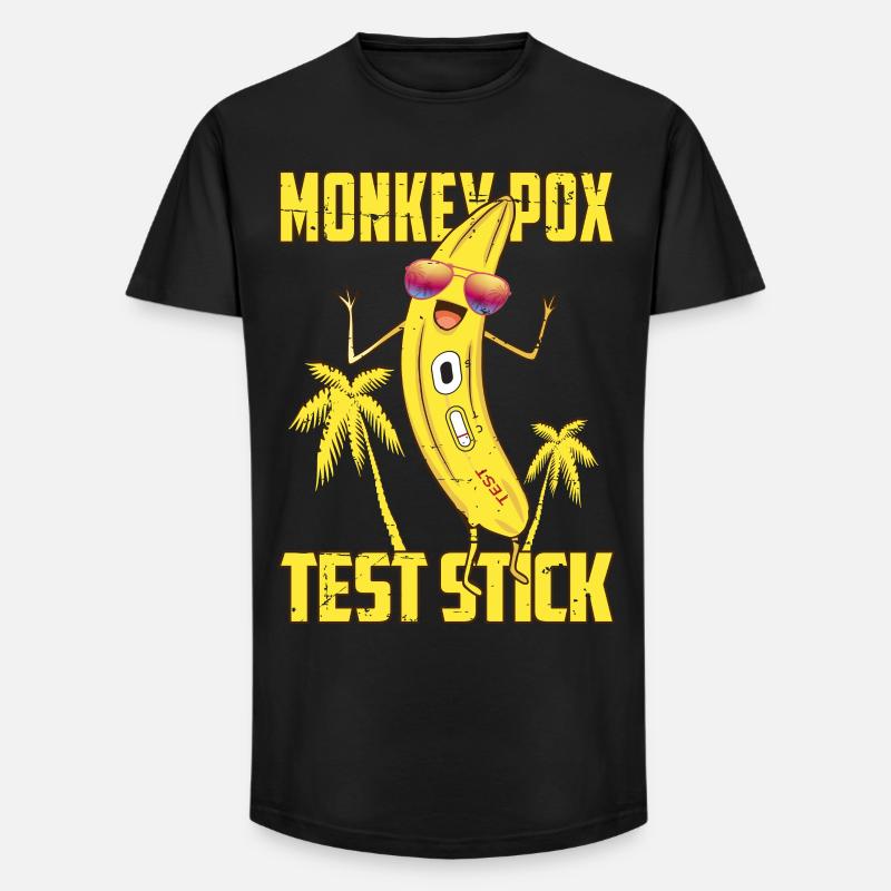 Affenpocken Teststäbchen - Long Fit Männer T-Shirt - Schwarz