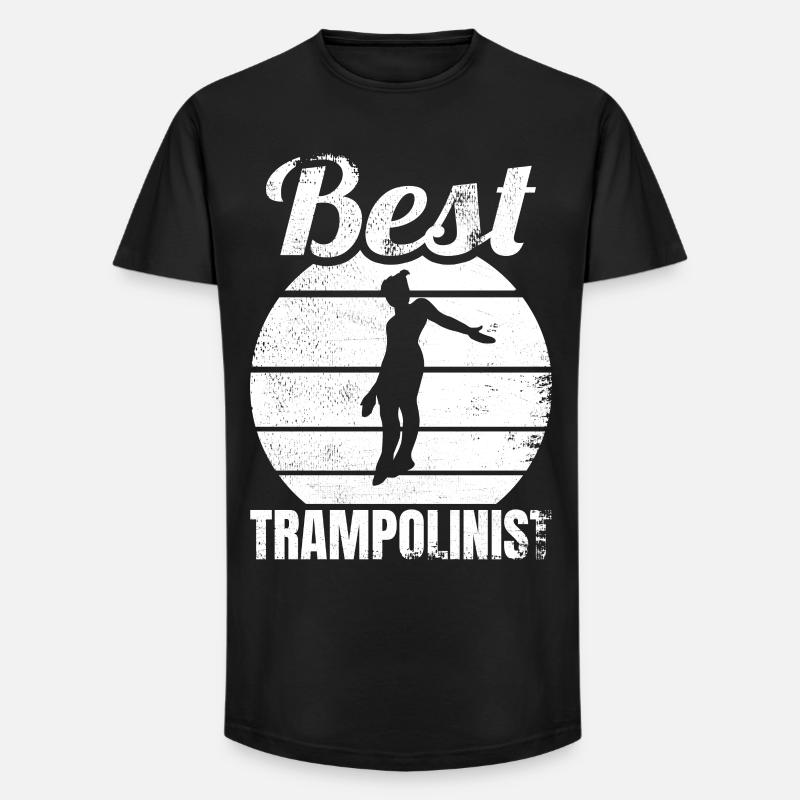 Drôle de pull trampoline - T-shirt coupe longue homme - noir