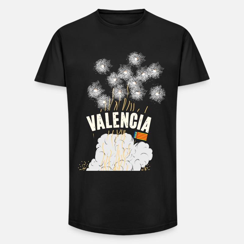 Fallas de Valencia Pyro - Long Fit Men's T-Shirt - black