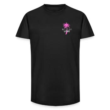 Mallorca - Long Fit Männer T-Shirt - Schwarz - Vorne - AI Model Male 185 light (185cm)