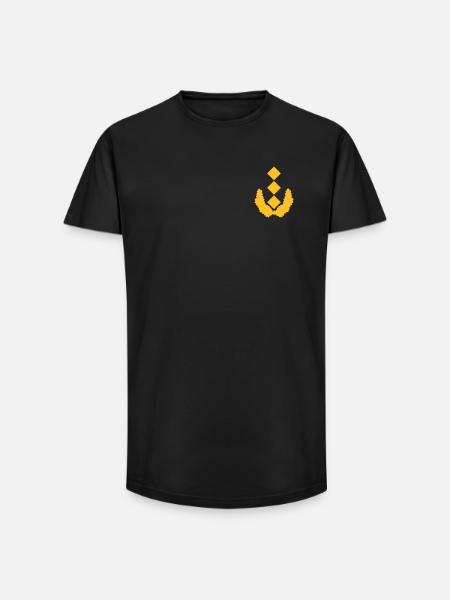 Generalleutnant Dienstgrad - Long Fit Männer T-Shirt - Schwarz