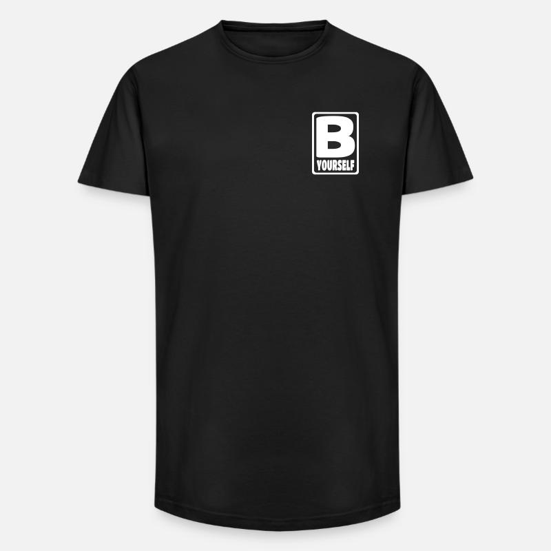 B YOURSELF - Long Fit Männer T-Shirt - Schwarz