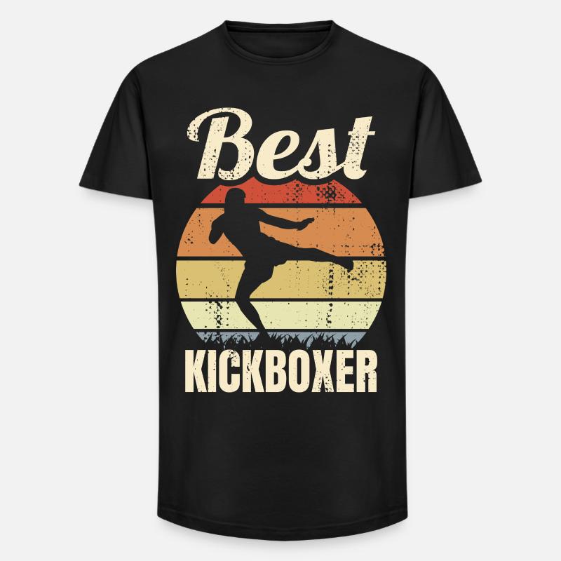 Best Kickboxer - Long Fit Männer T-Shirt - Schwarz