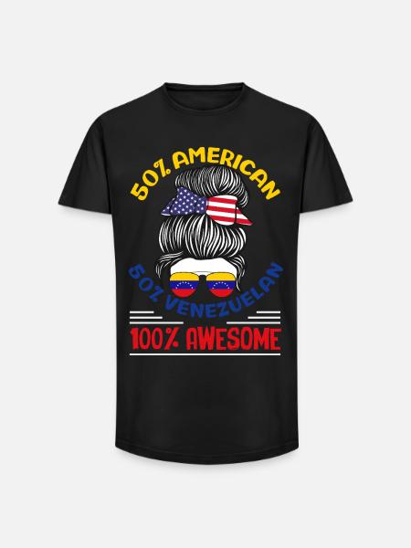 Venezuela Flag Pride & Home Venezuela - Long Fit Men's T-Shirt - black