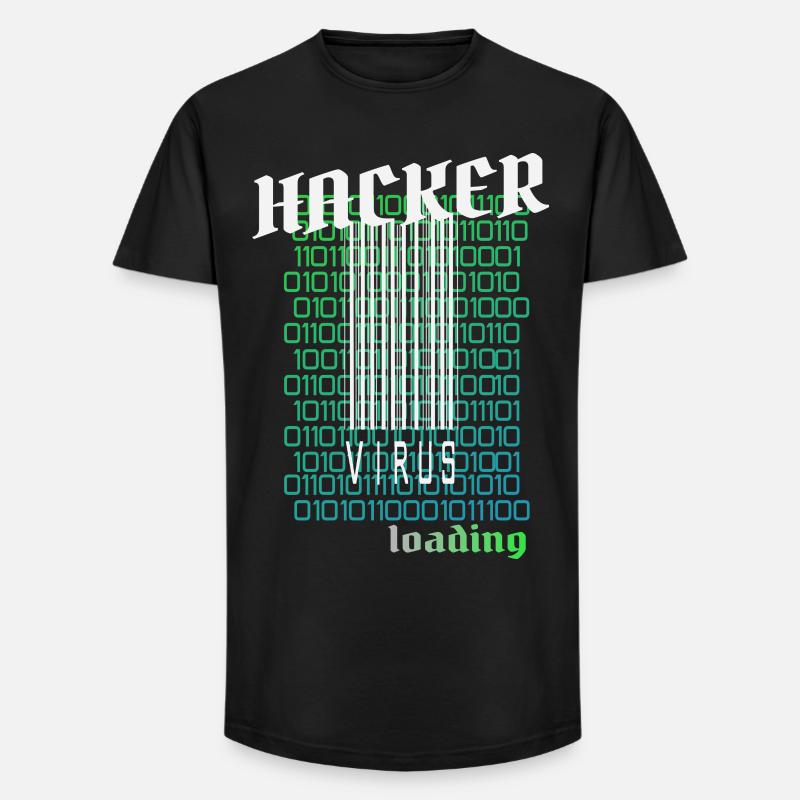 Anonymous, hacker - Long Fit Men's T-Shirt - black