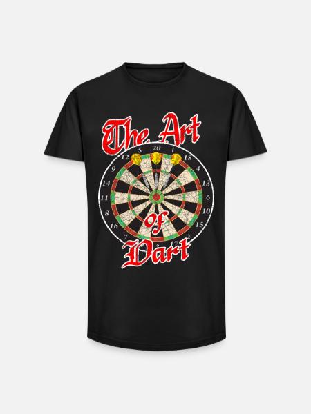 Darts sport - Long Fit Men's T-Shirt - black