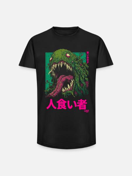 Monster Tokyo - Long Fit Men's T-Shirt - black