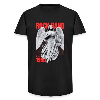 Angel Skirt 1990's Retro Poster - Long Fit Men's T-Shirt - black - Front - AI Model Male 185 light (185cm)