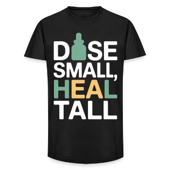Certified Clinical Micro-Dose Specialist Apparel  - Long Fit Men's T-Shirt - black - Front - AI Model Male 185 light (185cm)