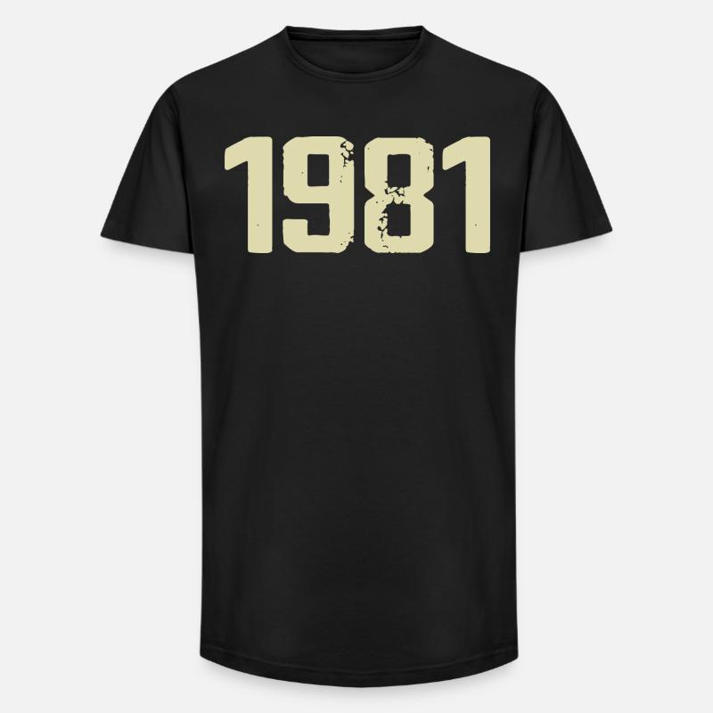 Jubiläum 1981 - Long Fit Männer T-Shirt - Schwarz