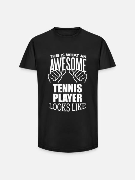 Tennis Tennis Tennis - T-shirt coupe longue homme - noir