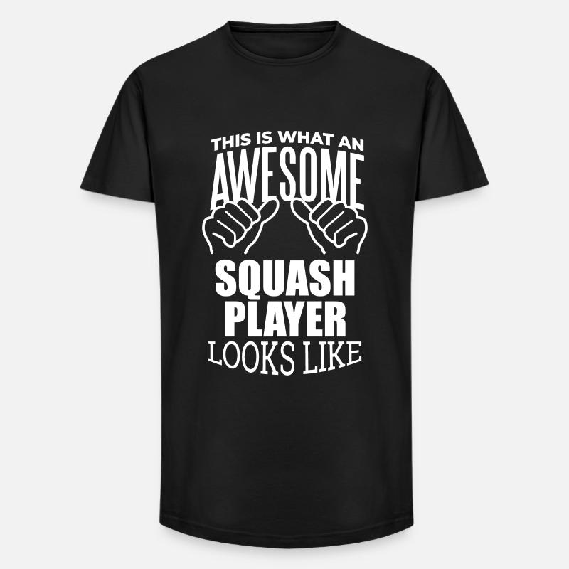quetschen - Long Fit Männer T-Shirt - Schwarz