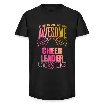 Cheerleading - Long Fit Men's T-Shirt - black - Front - AI Model Male 185 light (185cm)