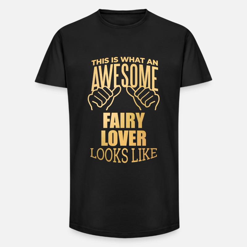 Fee - Long Fit Männer T-Shirt - Schwarz