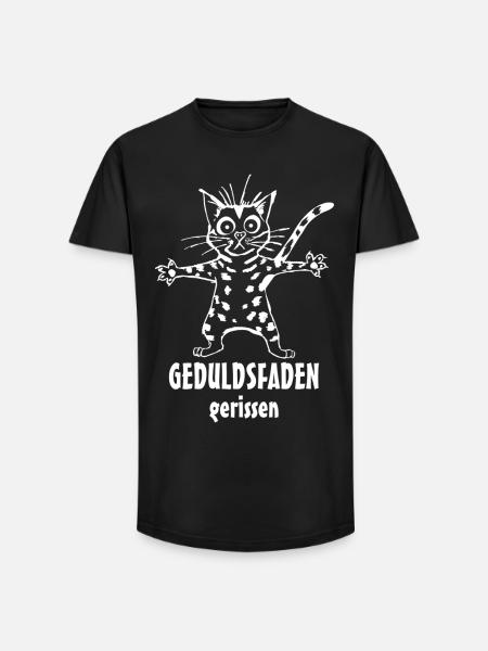 Thread of patience - Long Fit Men's T-Shirt - black