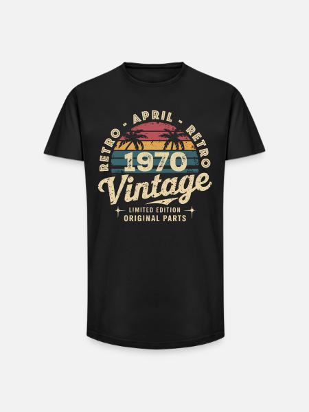Avril 1970 - April 1970 - Long Fit Men's T-Shirt - black