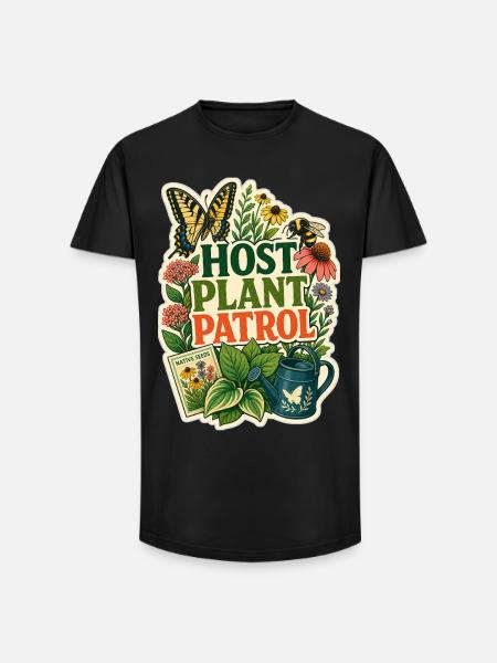 HOST PLANT PATROL Plants - Long Fit Men's T-Shirt - black