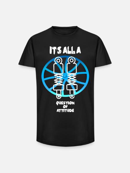 Suspension adjustment - Long Fit Men's T-Shirt - black