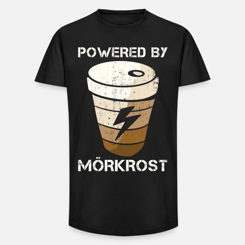 MÖRKROST - Long Fit Männer T-Shirt - Schwarz