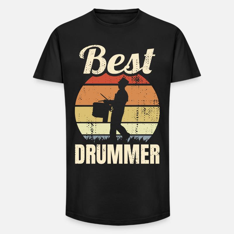 Bester Trommler - Long Fit Männer T-Shirt - Schwarz