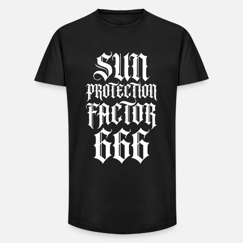 Gothic Provokationsspruch - Long Fit Männer T-Shirt - Schwarz