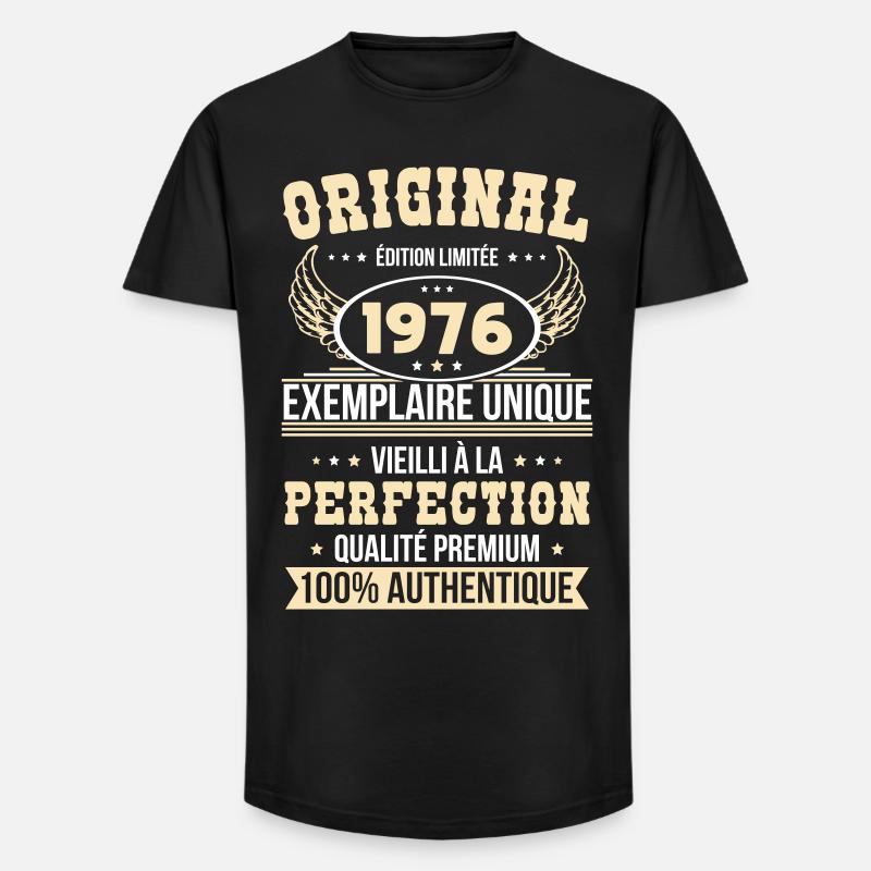 1976 – Unique example – Premium quality - Long Fit Men's T-Shirt - black