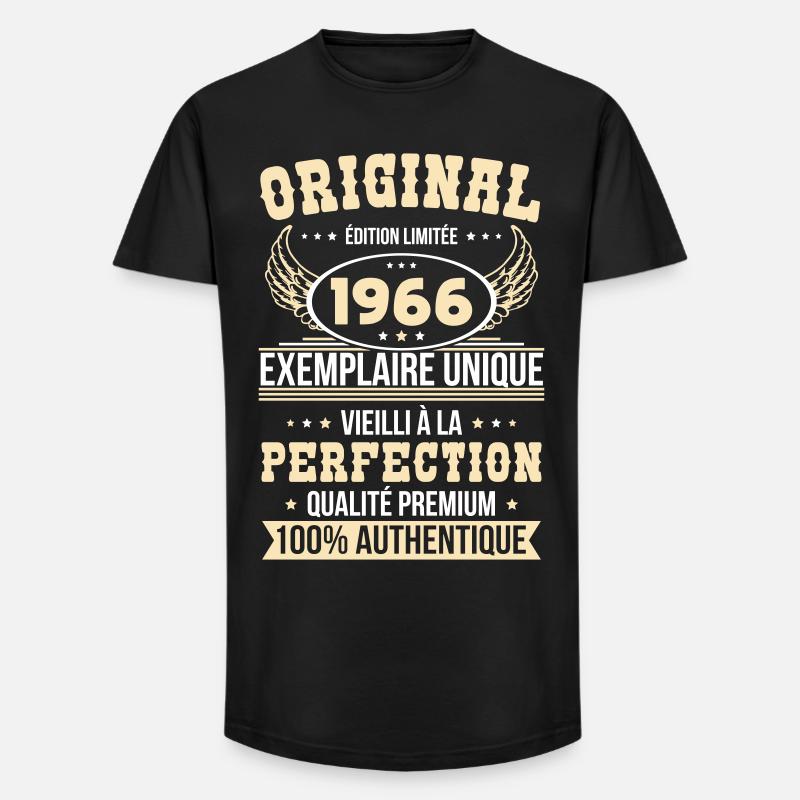1966 – Einzigartiges Beispiel – Premiumqualität - Long Fit Männer T-Shirt - Schwarz