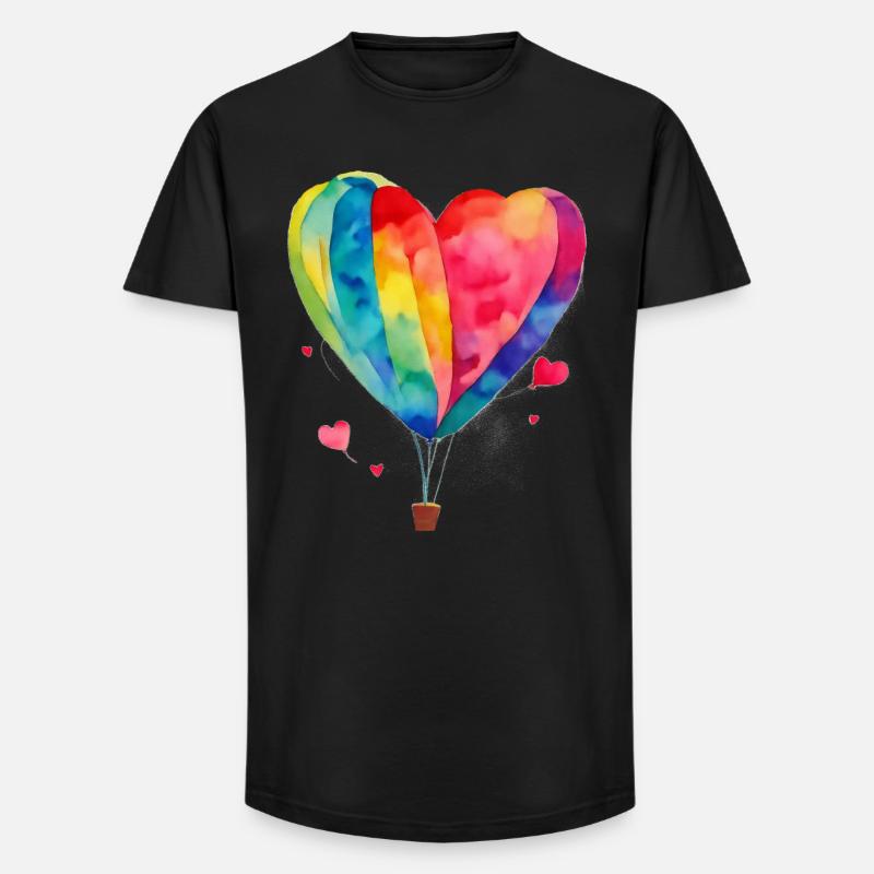 fly away - Long Fit Männer T-Shirt - Schwarz